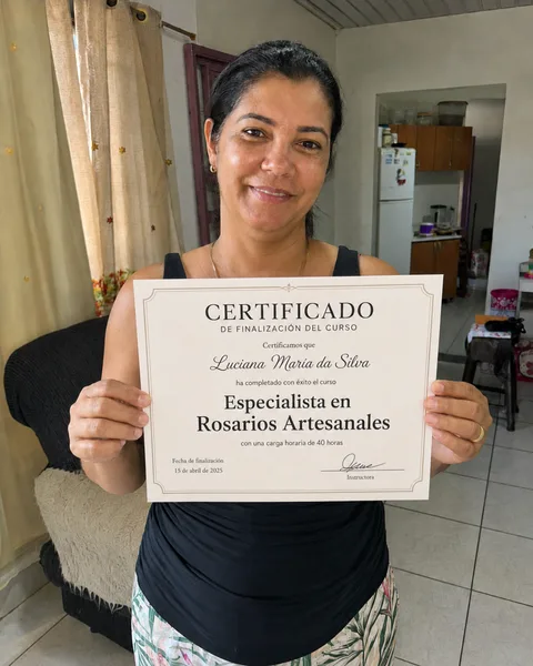 Certificado de conclusión de alumna