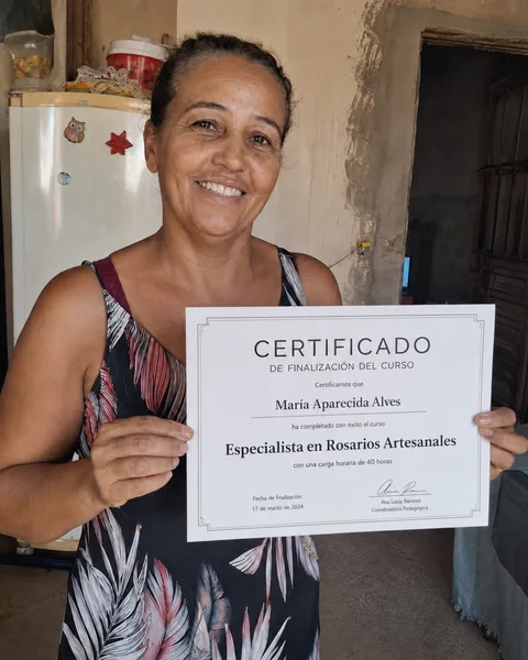 Certificado de conclusión de alumna
