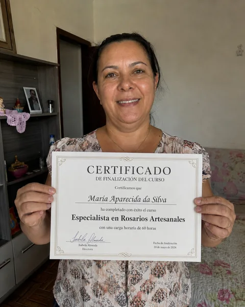 Certificado de conclusión de alumna