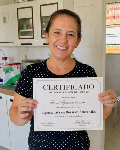 Certificado de conclusión de alumna