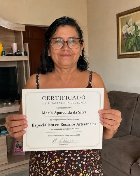 Certificado de conclusión de alumna