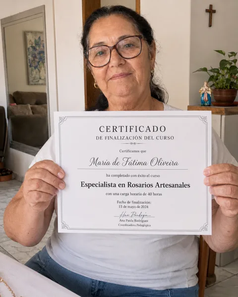 Certificado de conclusión de alumna