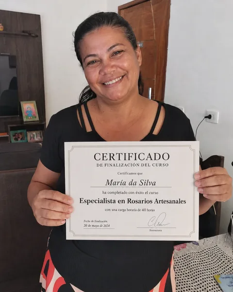 Certificado de conclusión de alumna