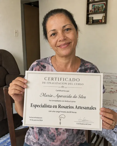 Certificado de conclusión de alumna