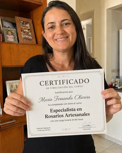 Certificado de conclusión de alumna