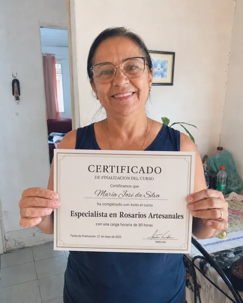 Certificado de conclusión de alumna
